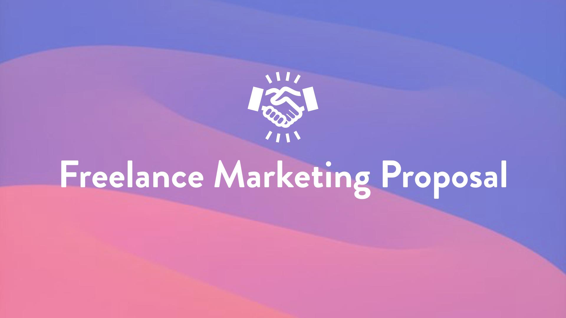 Freelance Marketing Proposal Template
